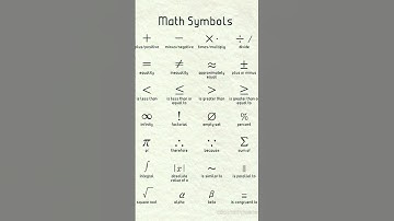 11 and 12 important Math symbols Math ke important symbols गणित में उपयोग होने वाले निशान