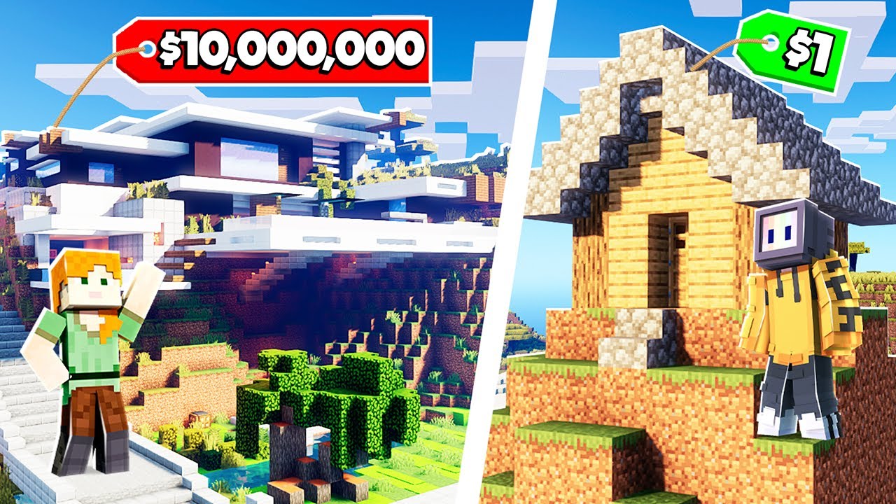 MODERN HOUSE BUILD BATTLE - YouTube