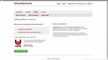 How To Purchase Your Custom Domain For LaunchRock At iWantMyName
