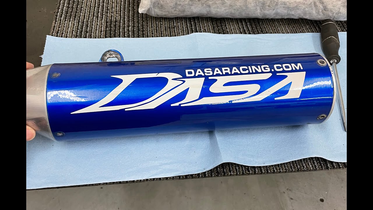 How to Repack your Dasa exhaust pipe (TRX450) YouTube