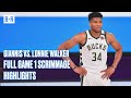 Giannis (22 PTS) vs. Lonnie Walker (14 PTS) | NBA Bubble Scrimmage Highlights