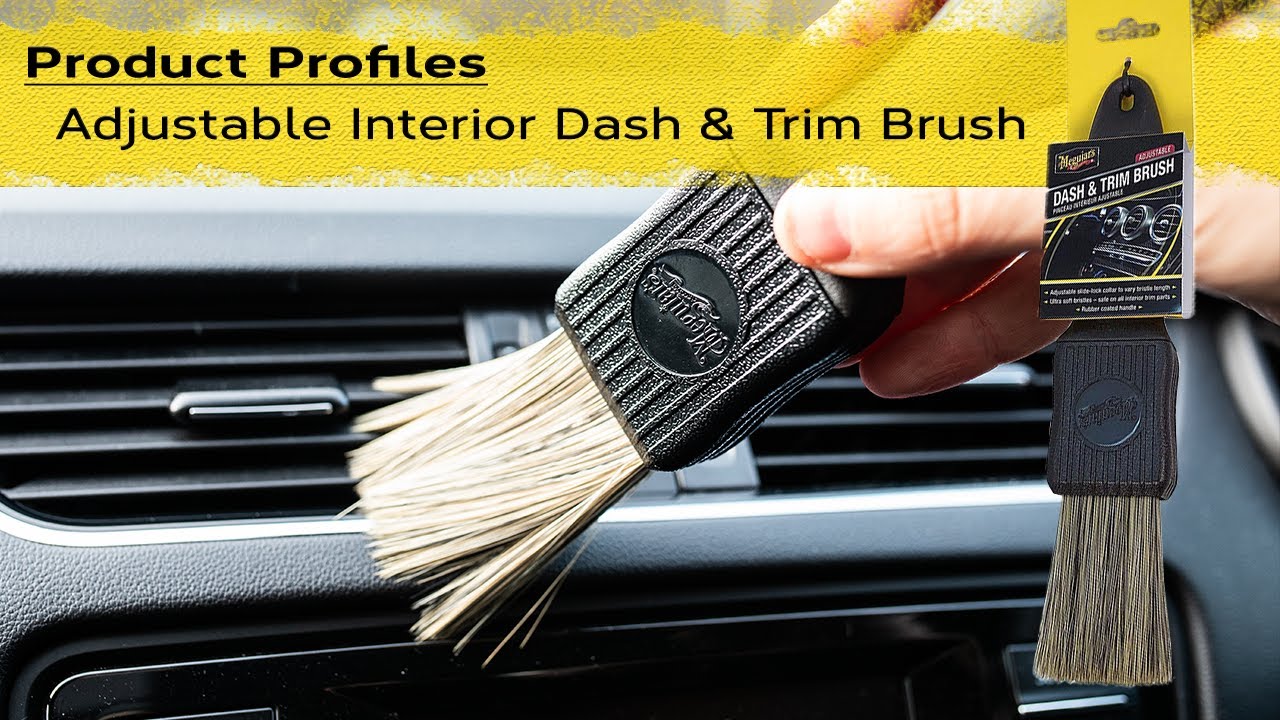 Dash & Trim brosse 2x - 2x Brosse Auto Detailing - Brosse intérieure -  Brosse