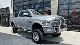 2015 diesel Cummins low mileage lifted Laramie pickup 20x12 and 35s loaded for sale #davisautosales