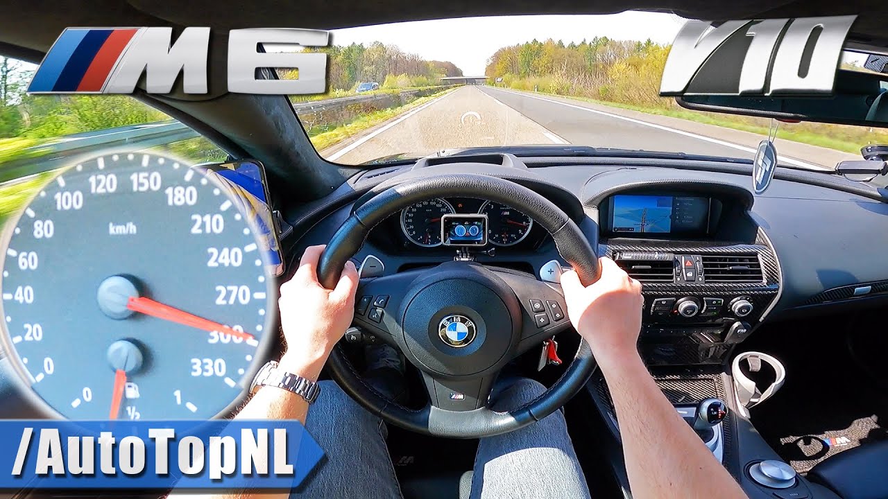 BMW M6 V10 *STRAIGHT PIPE* on AUTOBAHN [NO SPEED LIMIT] by AutoTopNL ...