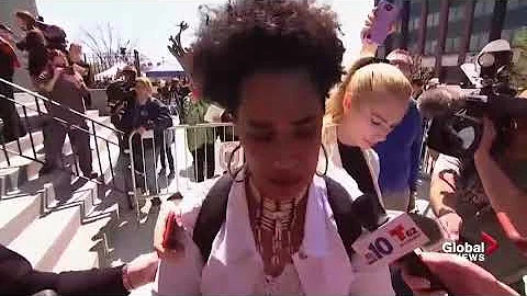 "My faith in humanity restored": Cosby accuser praises guilty verdict