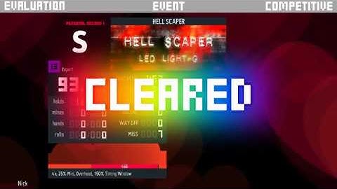 Stepmania - L.E.D.LIGHT-G- HELL SCAPER (93.45%)