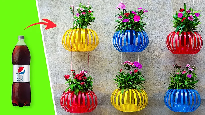 Recycle Plastic Bottles Into Hanging Lantern Flower Pots for Old Walls - Vertical Garden Ideas - DayDayNews