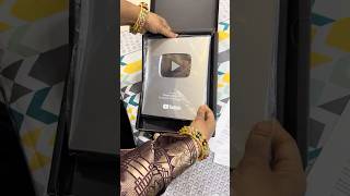 Feeling so grateful Unboxing my 100k silver play button from YouTube ✨#gardening #yt #shots #vairal