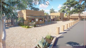 Entrance Plaza | Hakea Wildlife Park | Planet Zoo Speed Build