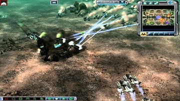 Command and Conquer 3 Tiberium Wars 4x GDI vs 4x Nod Gefecht (Mittel) Part 2