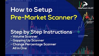 How to Setup Pre-Market Scanners (Free Premarket Stock Screener) Setup Guide - [Step By Step]