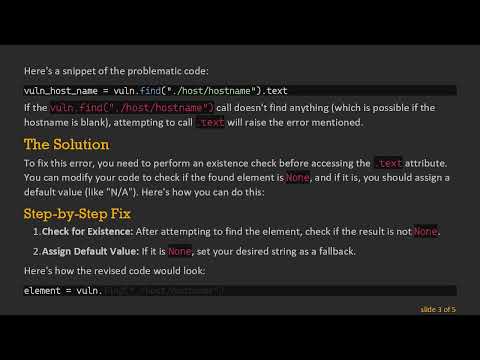 Fixing AttributeError: 'NoneType' object has no attribute 'text' in XML Parsing with Python