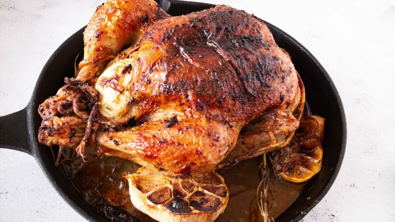 Dutch Oven Cajun Roast Chicken - Cast Iron Skillet Cooking