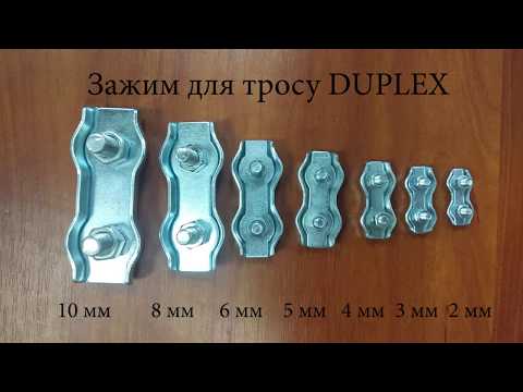 Зажим для тросу Duplex- Применение- Системи Кріплення- Www-maysterfix-com