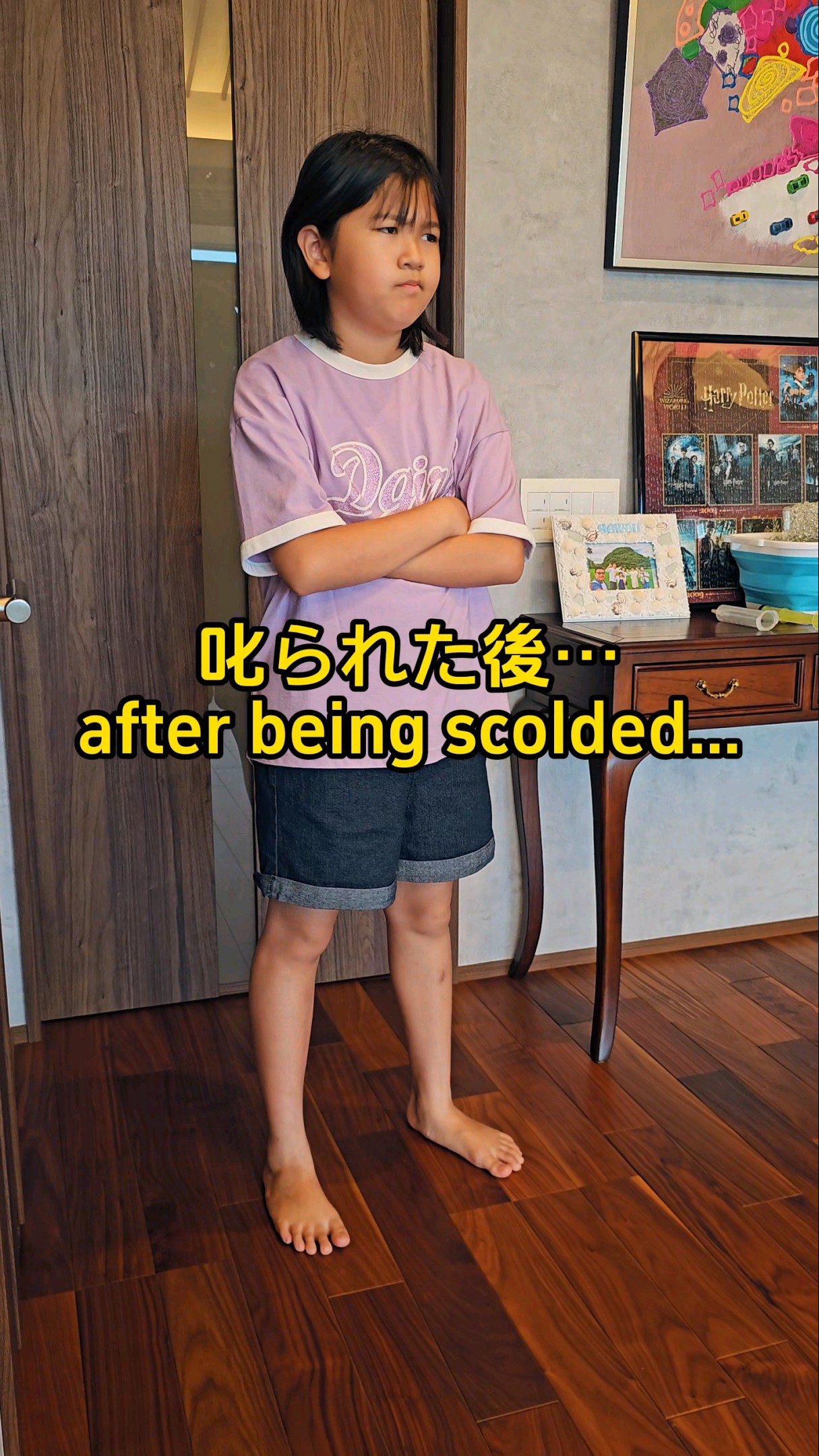叱られた後どうする❓️What do you do after being scolded❓️#ひまわり笑劇場 #himawariちゃんねる  #まーちゃんおーちゃん #プチ復讐 #shorts