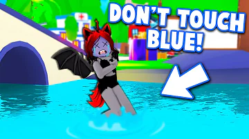 ADOPT ME But I CAN'T TOUCH BLUE! | Roblox