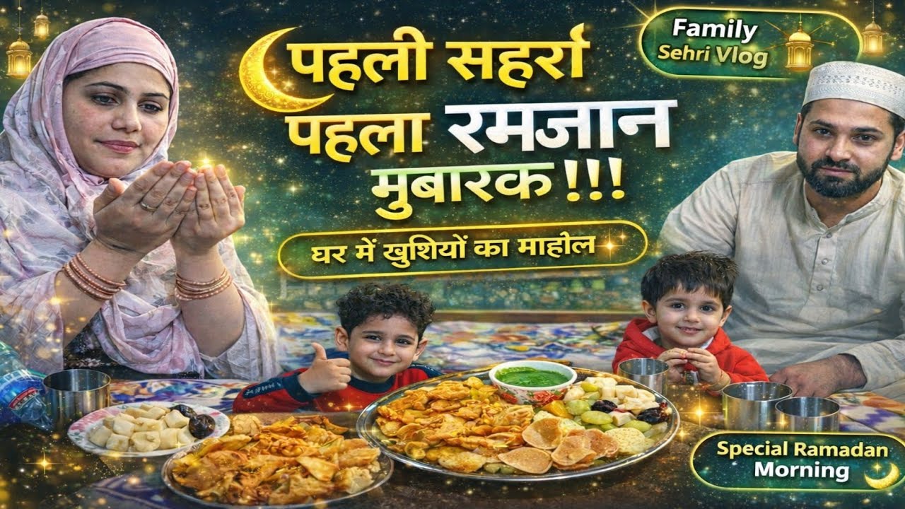 पहली शहरी और पहला रमजान मुबारक 🕌 sana shoaib vlogs.♥️