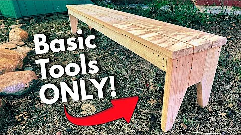Build A Simple Outdoor Bench Under $50!