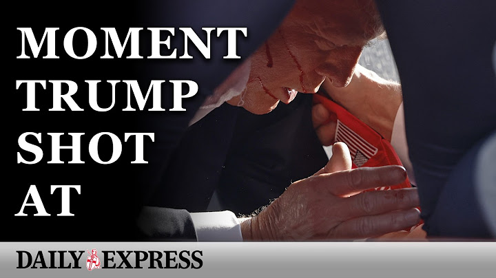 Trump shooting: Moment former President survives assassination attempt
