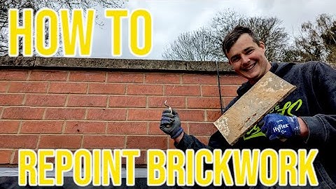 How to Repoint a brick wall #howto #diy #brickwork