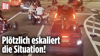 Extrem aggressiv: Motorrad-Rowdy dreht komplett durch | Philadelphia, USA screenshot 2