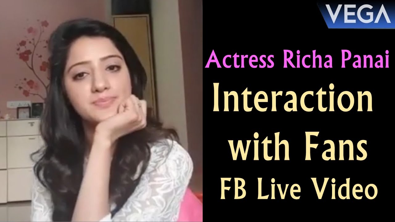 Actress Richa Panai Interaction with Fans || FB Live Video || Vega Entertainment