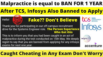 After TCS, Infosys is Also Sending Caught Cheating Mail? What
