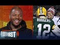 Martellus Bennett on who is the best QB between Aaron Rodgers and Tom Brady | FIRST THINGS FIRST
