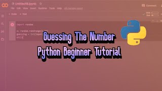 Guessing the number - Python Beginner Tutorial #programmers