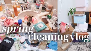 vlog: pr unboxing, makeup organization & more! *spring cleaning* 2024
