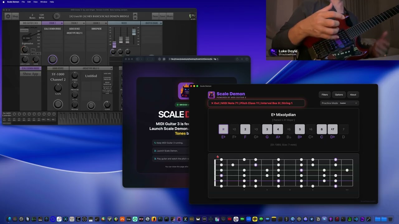 Regardez Scale Demon: Interval box and fretboard diagram feedback demo sur YouTube Regardez Scale Demon: Interval box and fretboard diagram feedback demo sur YouTube