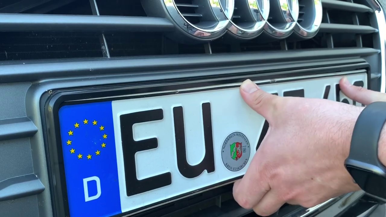 Kennzeichen wechseln - Nummernschild wechseln montieren - Auto