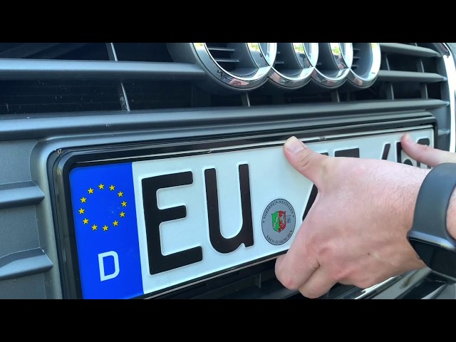 PKW Kennzeichen Halterung wechseln (vorne und hinten) Audi A1