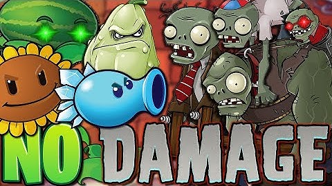 Can you beat Plants vs Zombies WITHOUT Taking Damage?!