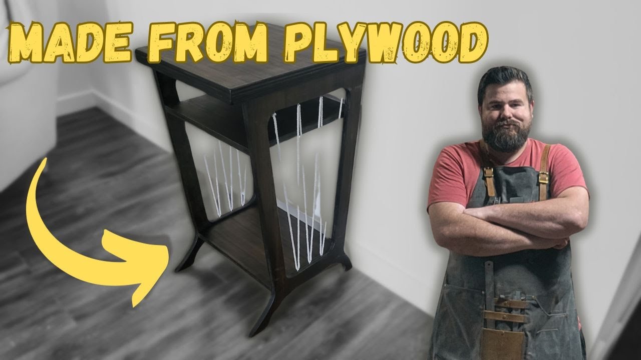 How to make a Plywood Side Table - YouTube