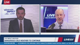 Brad's live weather update on dangerously cold temperatures