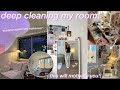 Deep cleaning my room extreme nyc apartment makeover spring cleaning declutterring  organizing