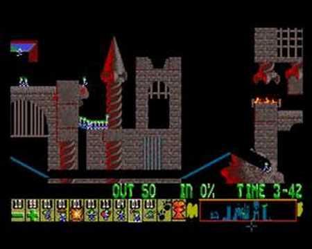 Lemmings Custom Level - Dungeons & Lemmings