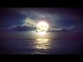 Ocean Waves Sleep With Relaxing Music Under The Moon.