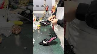 Inside a designer shoe factory,Fashion women shoe production,Kingdi Shoes #shoemaker #shoefactory