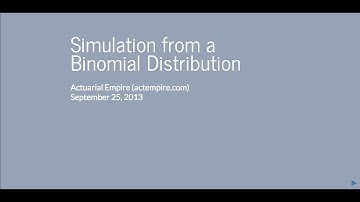 Simulating from a Binomial Distribution (via Stochastic Processes)