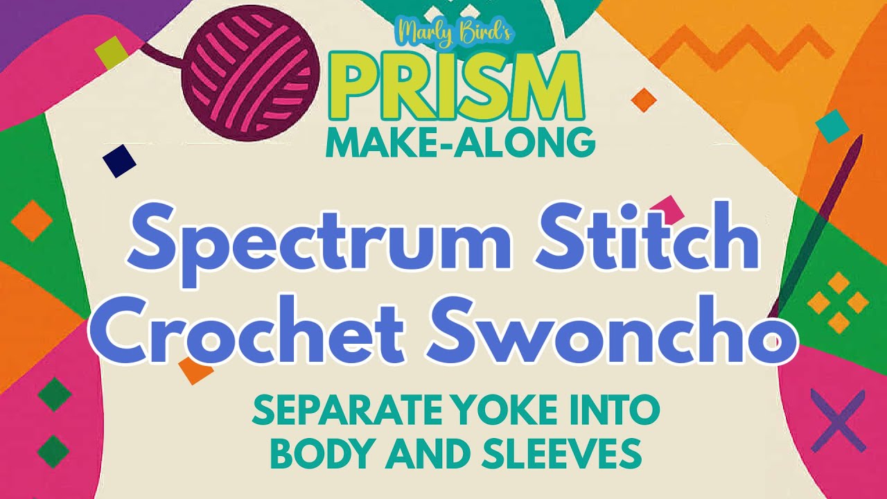 Spectrum Stitch Crochet Swoncho Crochet Stranded Colorwork Separate ...