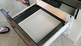 How to operate the Sharp microwave drawer