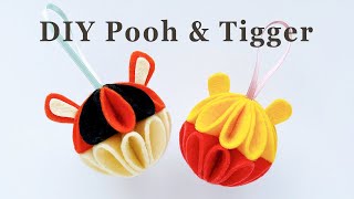 [ Easy DIY Craft ] Winnie the Pooh and Tigger  Disney Ornament, Key ring