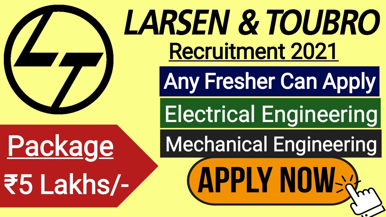 L and T Company Recruitment 2021|Any Fresher Can Apply|Recruitment 2021|L&T Company Job Vacancy 2021
