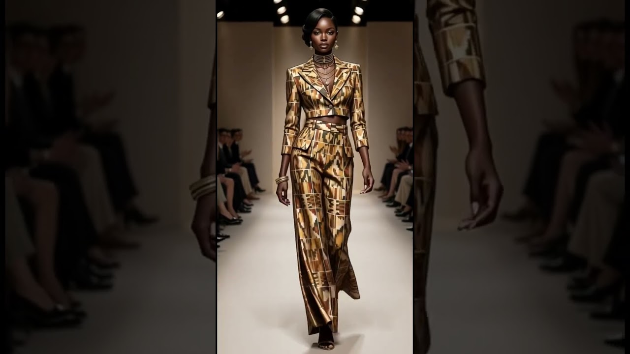 When African heritage meets modern power dressing.The runway understands.
