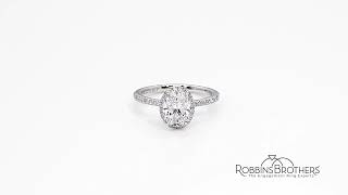 Tacori Platinum Diamond Engagement Ring Setting 1/4 ct. tw.