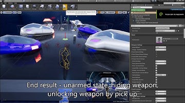 Third Person Shooter Kit - unarmed state, hiding weapon, weapon pick up
