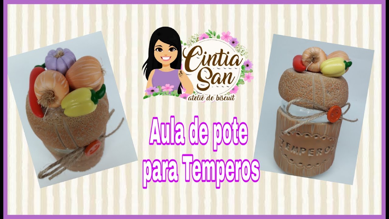 Aula Pote tempero em Biscuit - Especial dia das mães 3/5