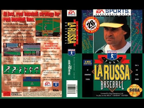 Tony La Russa Baseball (Sega Genesis) - Minnesota Twins at Atlanta Braves